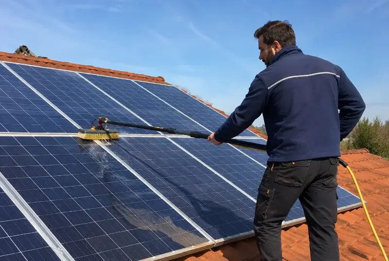 Nettoyage et entretien de panneaux solaires à Saint-Martin-de-Mâcon